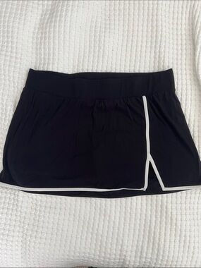 all in motion Black Active Skort with White Logo